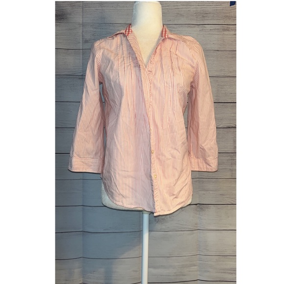 Heritage Shirtings by Bass Tops - Heritage Shirtings by Bass Striped Collared Shirt